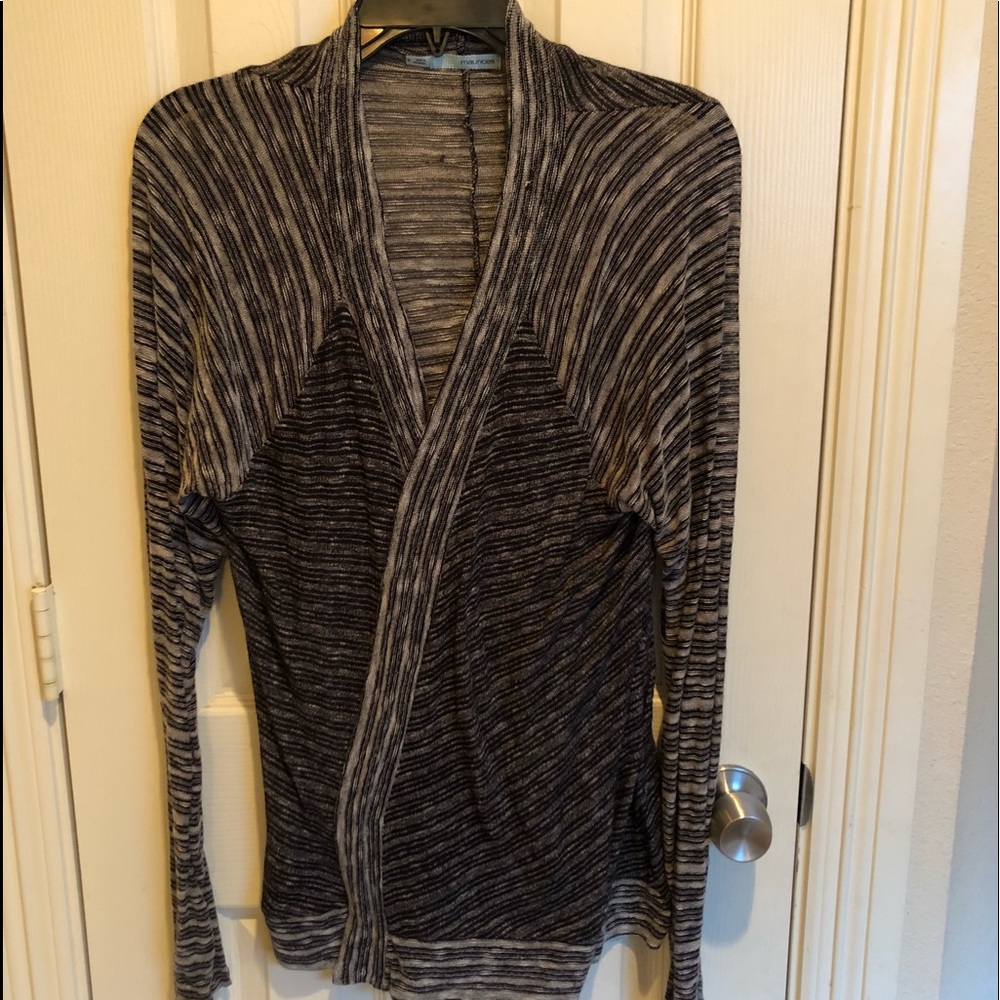 Black and grey stripped sweater